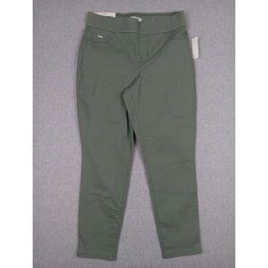 Nine West Womens Heidi Pull On Waist Stretch Denim Jean Pants Agave Green Size 8